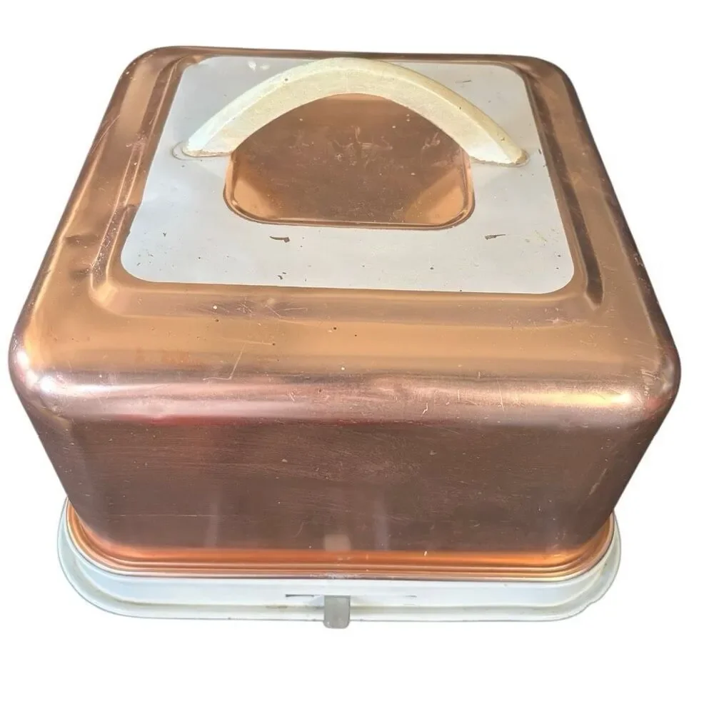 Mirro Copper Finish Aluminum Square Interlocking Cake Cover